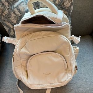 Like new baby backpack with cup holder on side